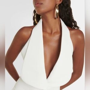 Monot Halterneck White Crop Top  XS/US2